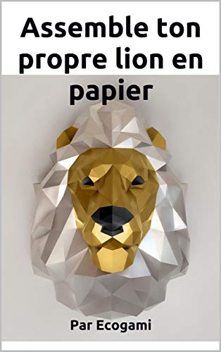 3D Puzzle Paper Sculpture: Lion's Head DIY Craft Kit