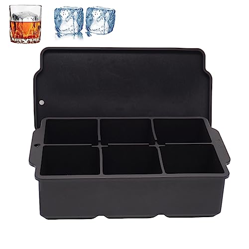 HANCELANT Large Ice Cube Tray with Removable Lid