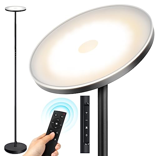 Super Bright Dimmable LED Floor Lamp with Remote Control
