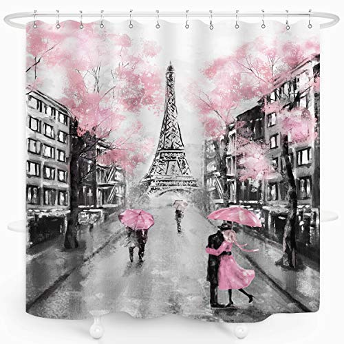 Paris Eiffel Tower Shower Curtain