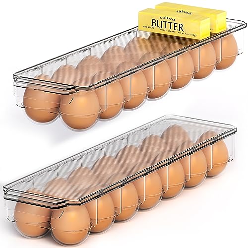 Utopia Home Egg Container - Neat and Secure Refrigerator Egg Holder
