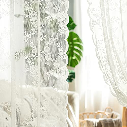 MIULEE Ivory Lace Curtains