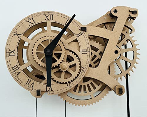 ABONG Wooden Gear Wall Clock Kit