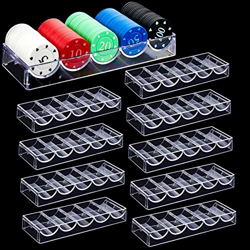 Yulejo Poker Chip Trays - Display and Organize Your Chips with Style