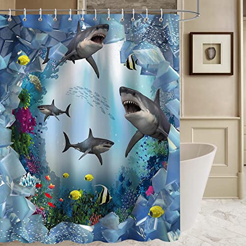 Sea Shark Shower Curtain