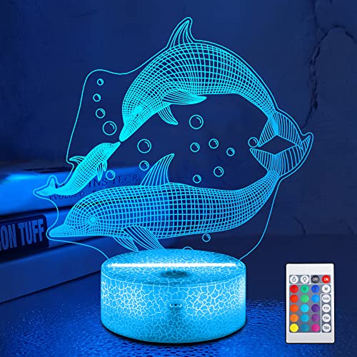 Dolphin Night Light 3D Lamp