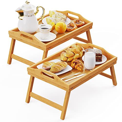 Bamboo Breakfast in Bed Tray with Folding Legs