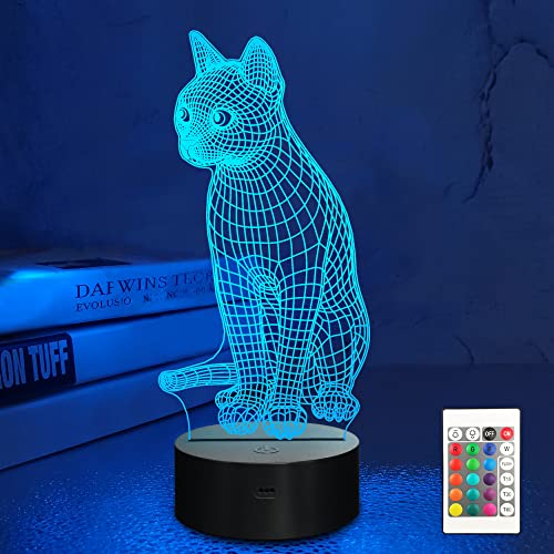 3D Cat Lamp Night Light