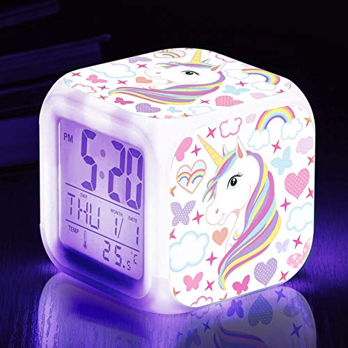 Unicorn Night Light Alarm Clock