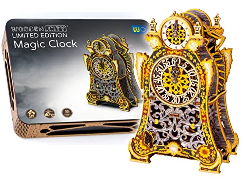 Wooden.City Magic Clock Kit 3D Puzzles for Adults