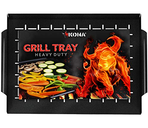 Kona Grill Tray - BBQ Grilling Pan with Easy Cleaning