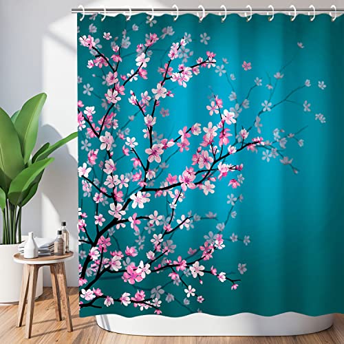 LIVILAN Cherry Blossom Shower Curtain