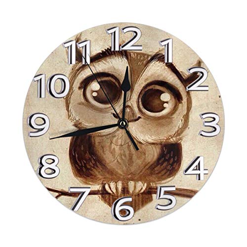 Cute Owl Wall Clock