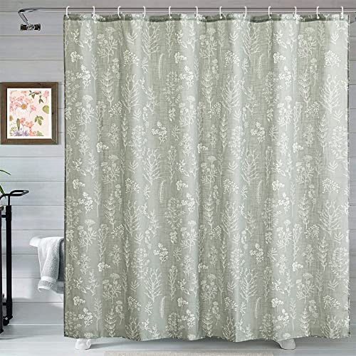 Estmy Sage Green Shower Curtain