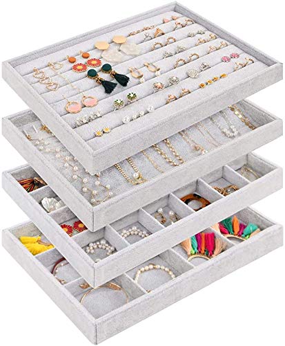 Mebbay Stackable Jewelry Trays Organizer