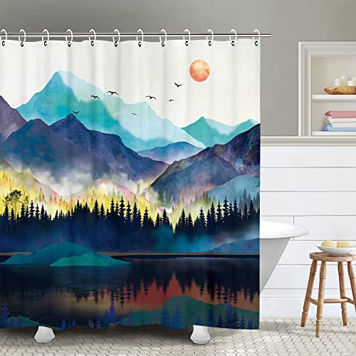 RosieLily Misty Forest Shower Curtain