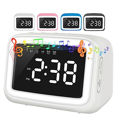 Kids Alarm Clock with Bluetooth Speaker