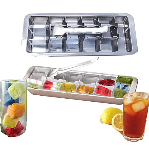 Metal Ice Cube Tray with Lever