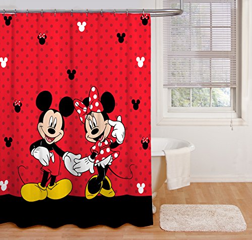 Disney Mickey Mouse & Minnie Mouse Shower Curtain