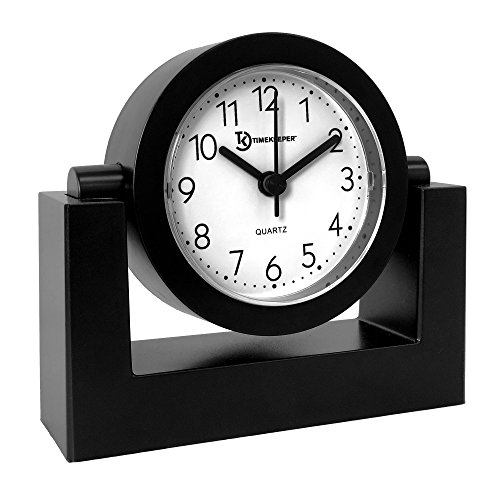 Timekeeper Small Desktop Swivel Clock