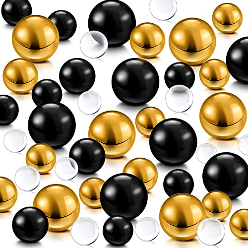 Black Gold Pearls for Centerpieces Vase Filler Beads
