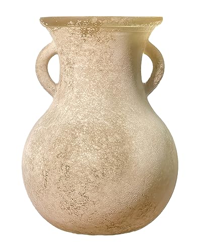 ZHIPINHUI 7.9" H 2023 Antique Vase - Elegant Ancient Marble Texture Glass Vase