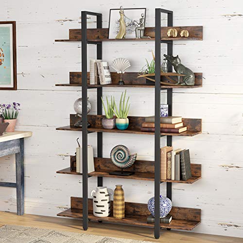Tribesigns 5 Tiers Industrial Bookcase