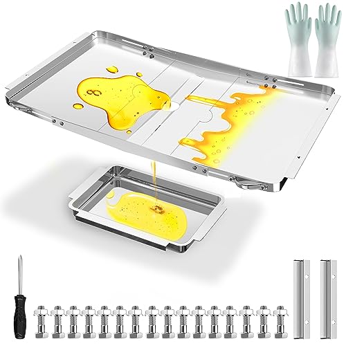 Adjustable Grill Grease Tray Replacement for Dyna Glo