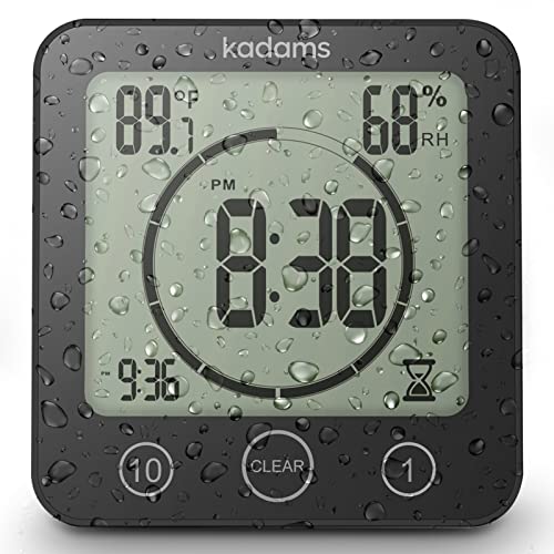 KADAMS Digital Shower Kitchen Wall Clock Timer