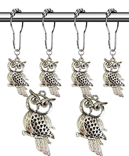 Aimoye Owl Shower Curtain Hooks