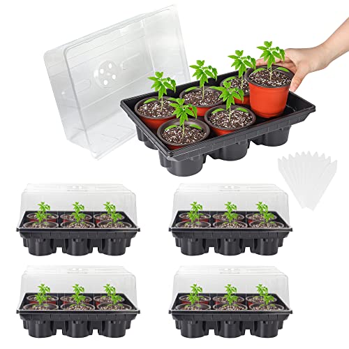 Seed Starter Tray with 4 Inch Nursery Pots