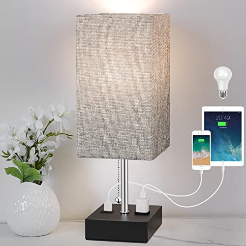 WIHTU 3-Color Temperature Bedside Lamp