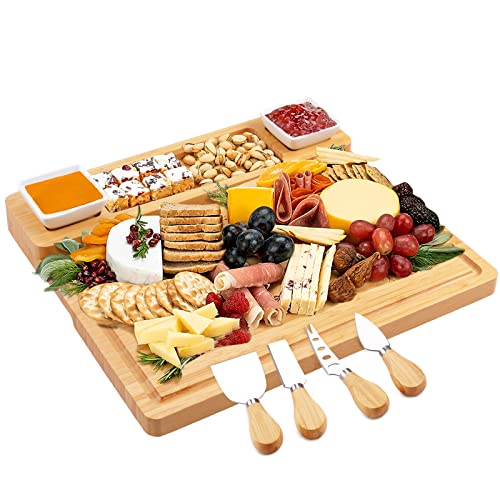 Large Charcuterie/Cheese Boards and Knife Set