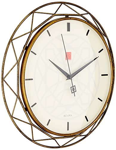 Bulova Clocks Luxfer Prism Wall Clock - Frank Lloyd Wright Inspired