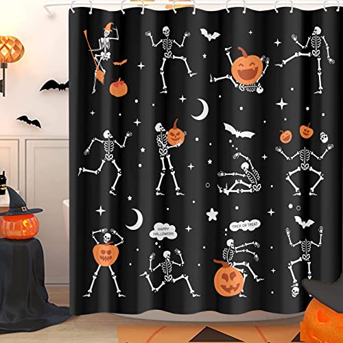 Zussun Halloween Skull Shower Curtain
