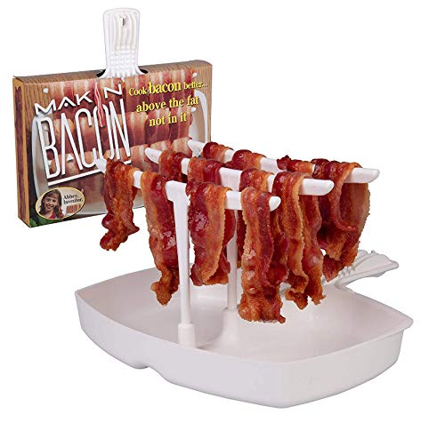Makin Bacon Microwave Bacon Tray - Cook Crispy Bacon in Minutes
