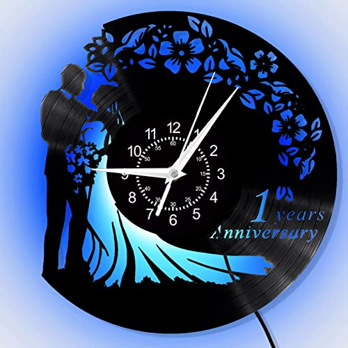 Hlytylh 1 Year Anniversary Vinyl Record Wall Clock