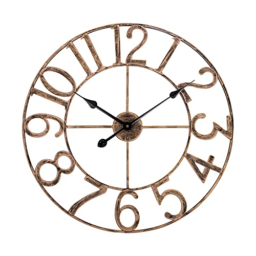 Bronze Rustic Farmhouse Wall Clock