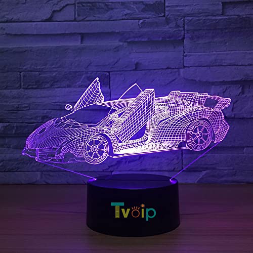 7 Color Changing Night Lamp - 3D Visual Illusion LED Lamp for Kids Toy