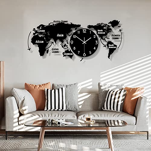 MEISD Extra Large Wall Clock for Living Room Decor