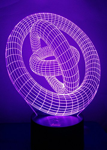 3D Ring Night Light LED Illusion Lamp