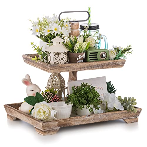 Hanobe Farmhouse Tiered Tray Stand