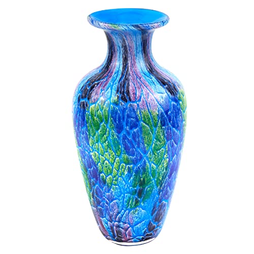 Badash Firestorm Murano-Style Glass Vase