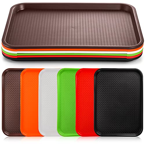 6 Pack Plastic Fast Food Trays