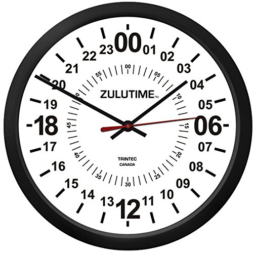 Trintec 24HR Military TIME Wall Clock