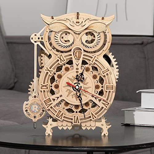 ROKR 3D Wooden Owl Clock