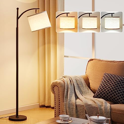 Ambimall Adjustable Floor Lamp with 3 Color Temperatures
