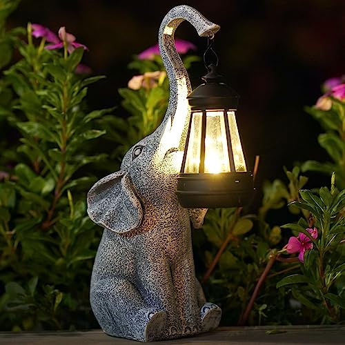 Fashionoda Elephant Statue with Solar Lantern
