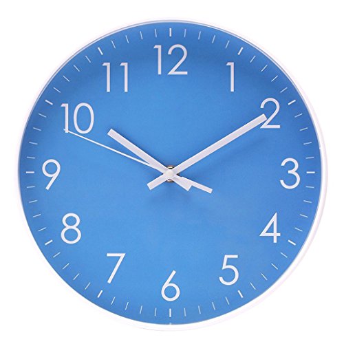 Epy Huts Wall Clock - Silent Non-Ticking Quartz Movement