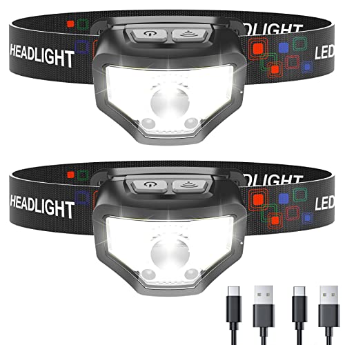 Super Bright Rechargeable Headlamp with Motion Sensor - Curtsod